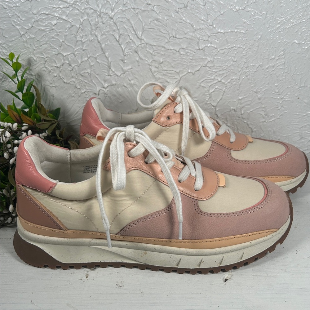 Madewell NWOT Kickoff Pink Cream Trainer Sneaker Madewell Athletic Shoe Size 7 - Picture 7 of 14